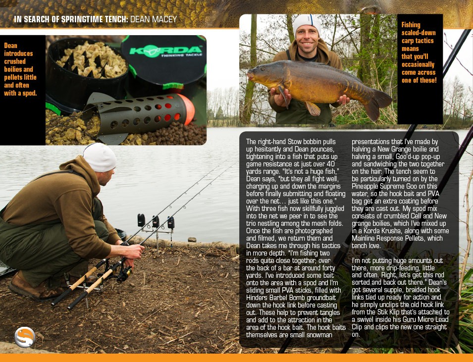 Macey Targets Tench - Dean Macey, Articles