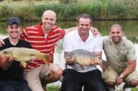 The Fishing Gurus crew at Cefn Mably in Wales