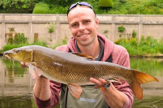 Although they made him wait, Deano bagged this stunning Wye fish