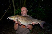 Dean's latest huge barbel fell on an evening session