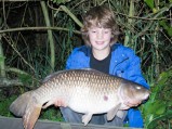 Young Brook Lawrence bagged this 21lb common on the method