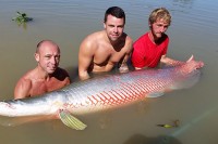 Dean's brother with his big arapaima