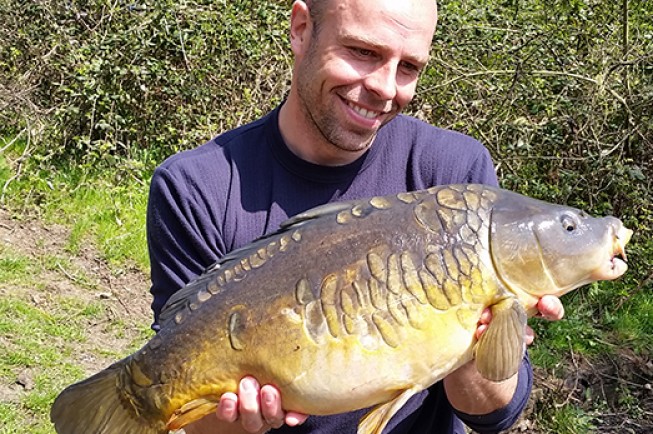 This pretty mirror was the best of several carp