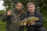 Ricky eventually mastered the tench fishing